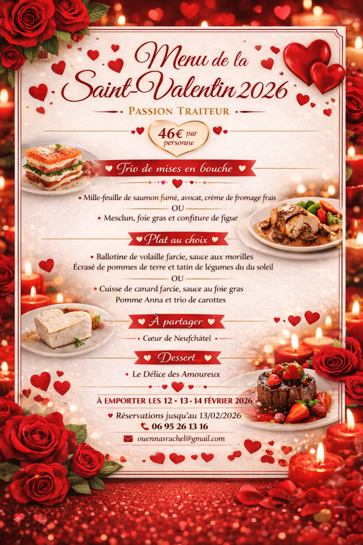 affiche  saint valentin 2026